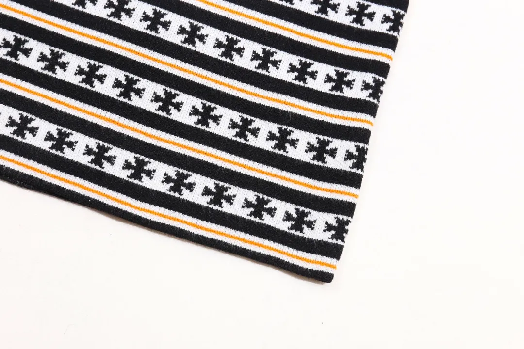 P300 Chrome Hearts Chrome Hearts all over printed wool sweater Color: Black Yellow Size: S M L XL XXL